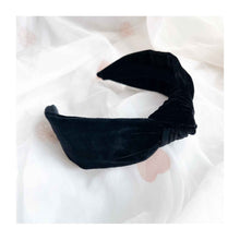  Black Velvet Knot Headband