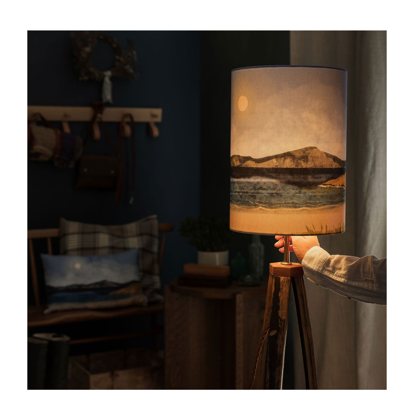 Clear Skies Lampshade from Harbour Lane Studio