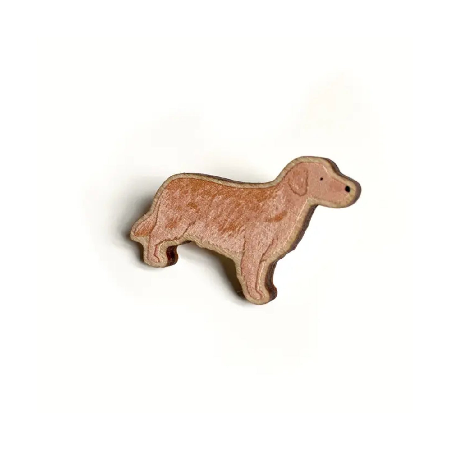 Golden Retriever Wooden Pin