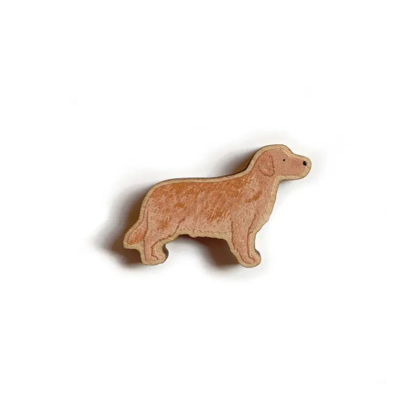 Golden Retriever Wooden Pin