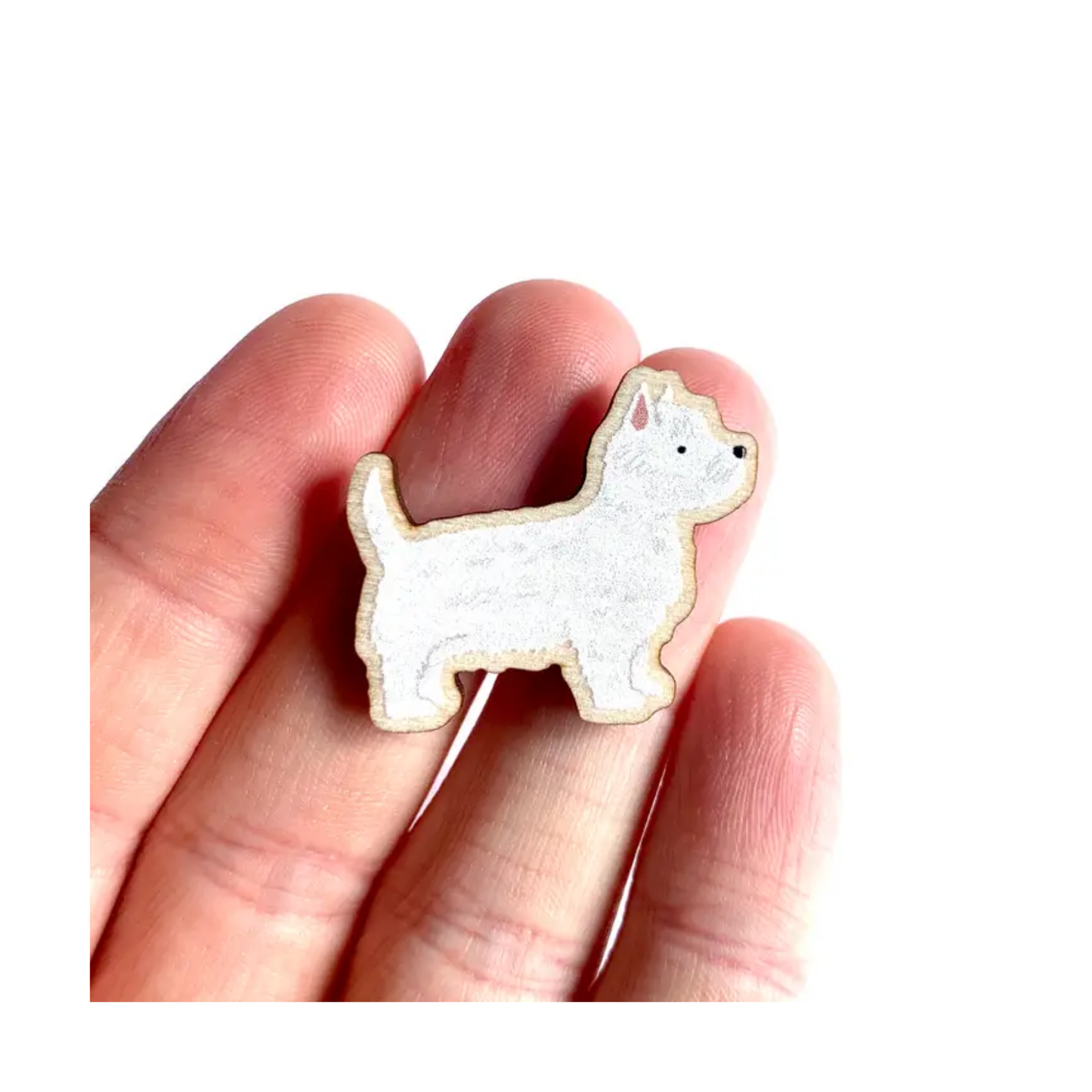 Westie Wooden Dog Pin