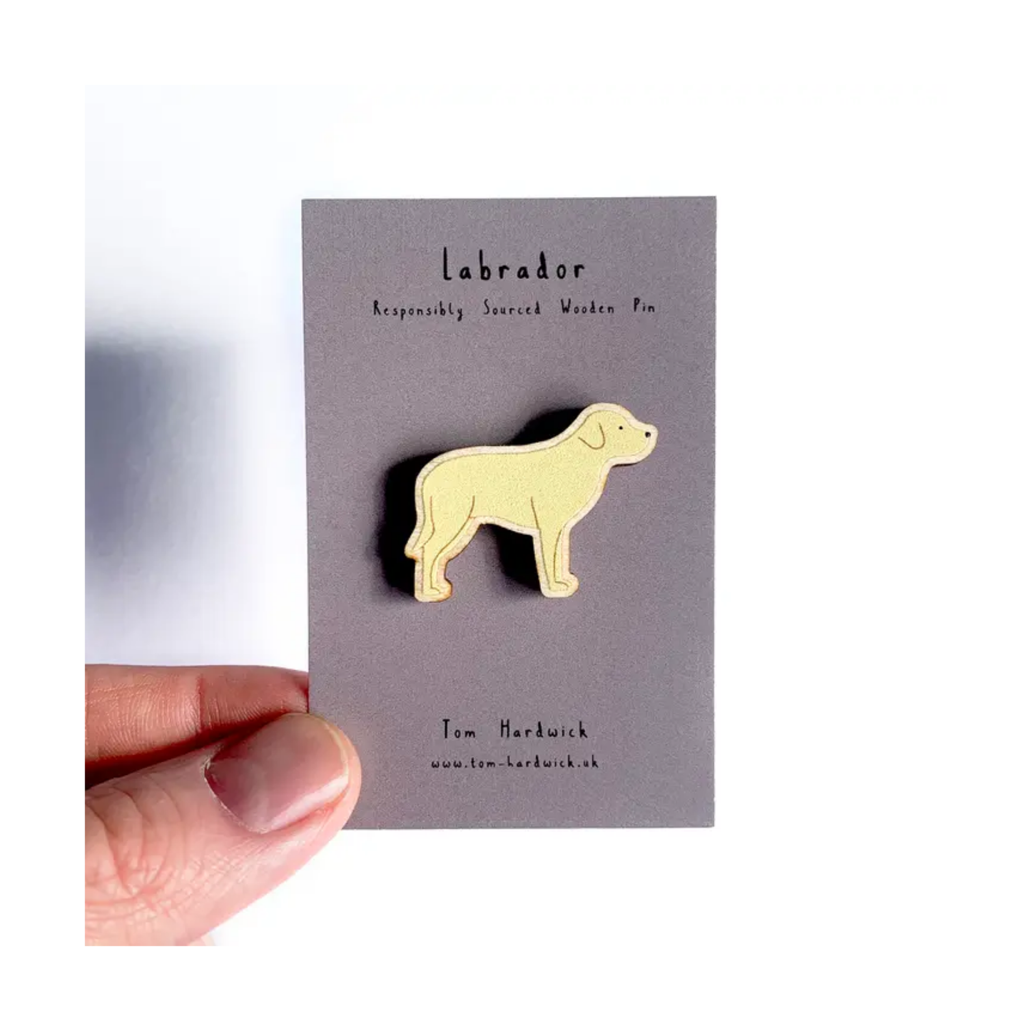 Labrador Wooden Dog Pin