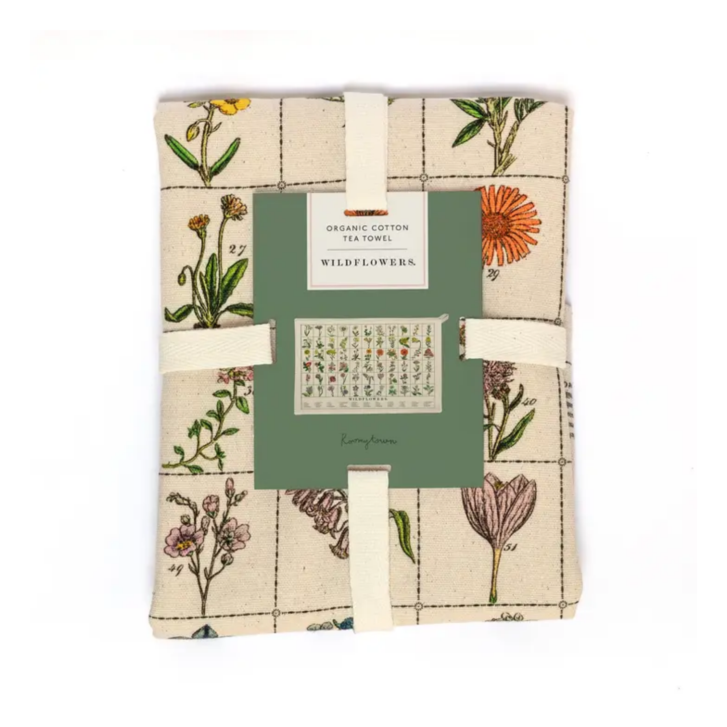 Wildflowers Organic Cotton Tea Towel