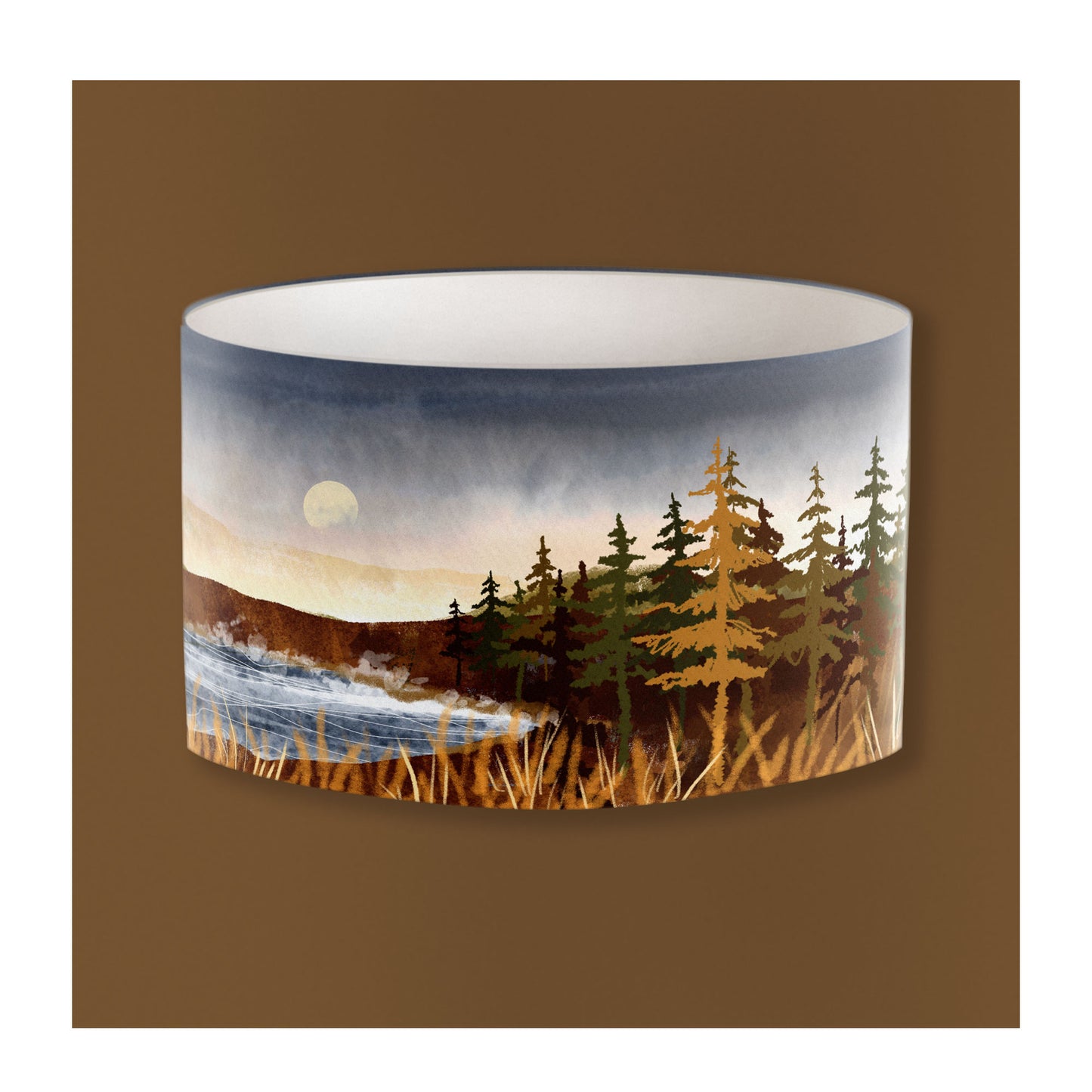 A Scottish Autumn Lampshade from Harbour Lane Studio.