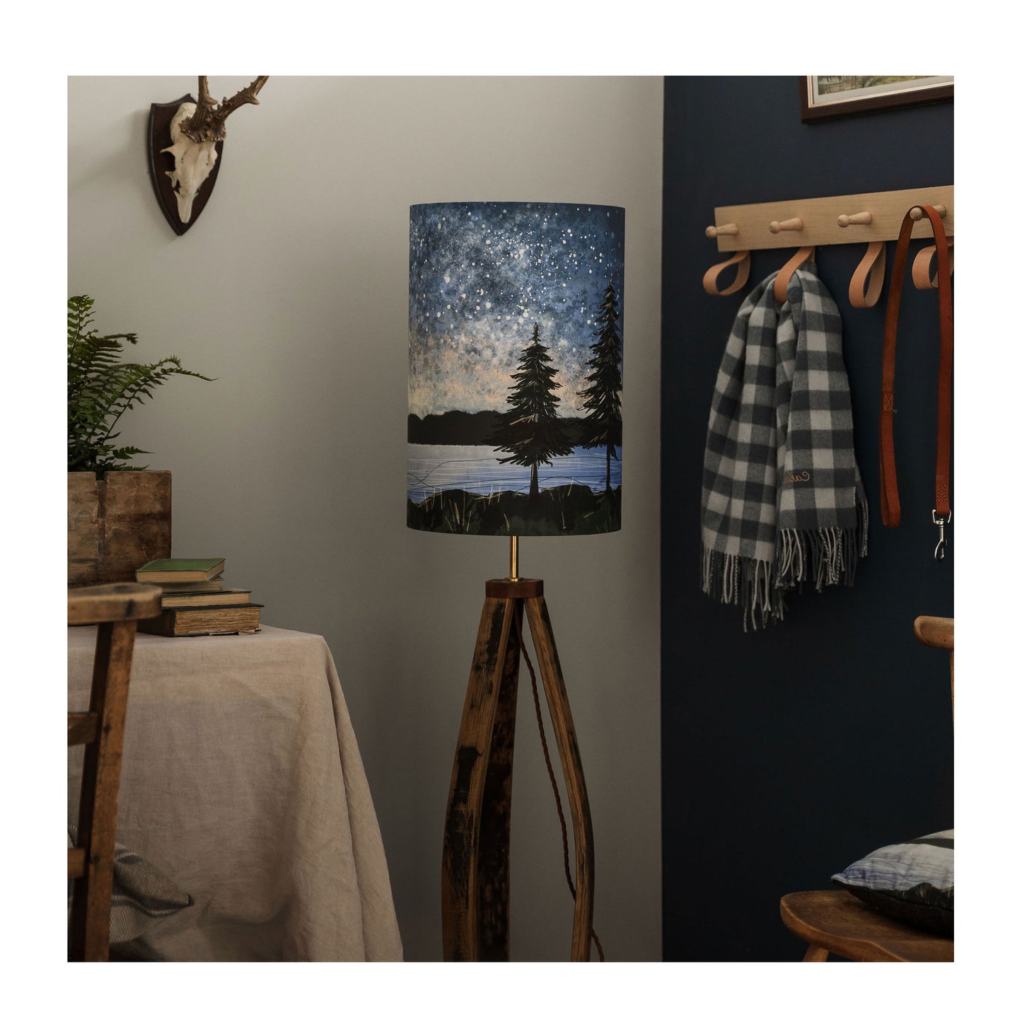 A Starlight lampshade from Harbour Lane Studio.