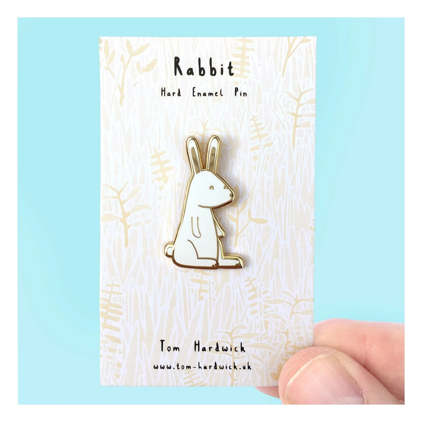 White Rabbit Enamel Pin