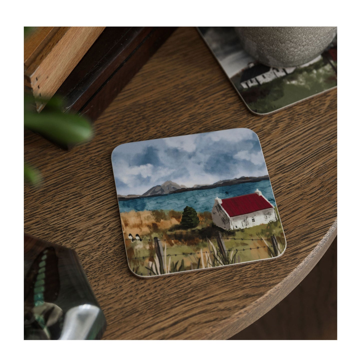 A Bothy Coasters from Harbour Lane Studio.