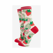  Strawberry Bamboo Ladies' Socks