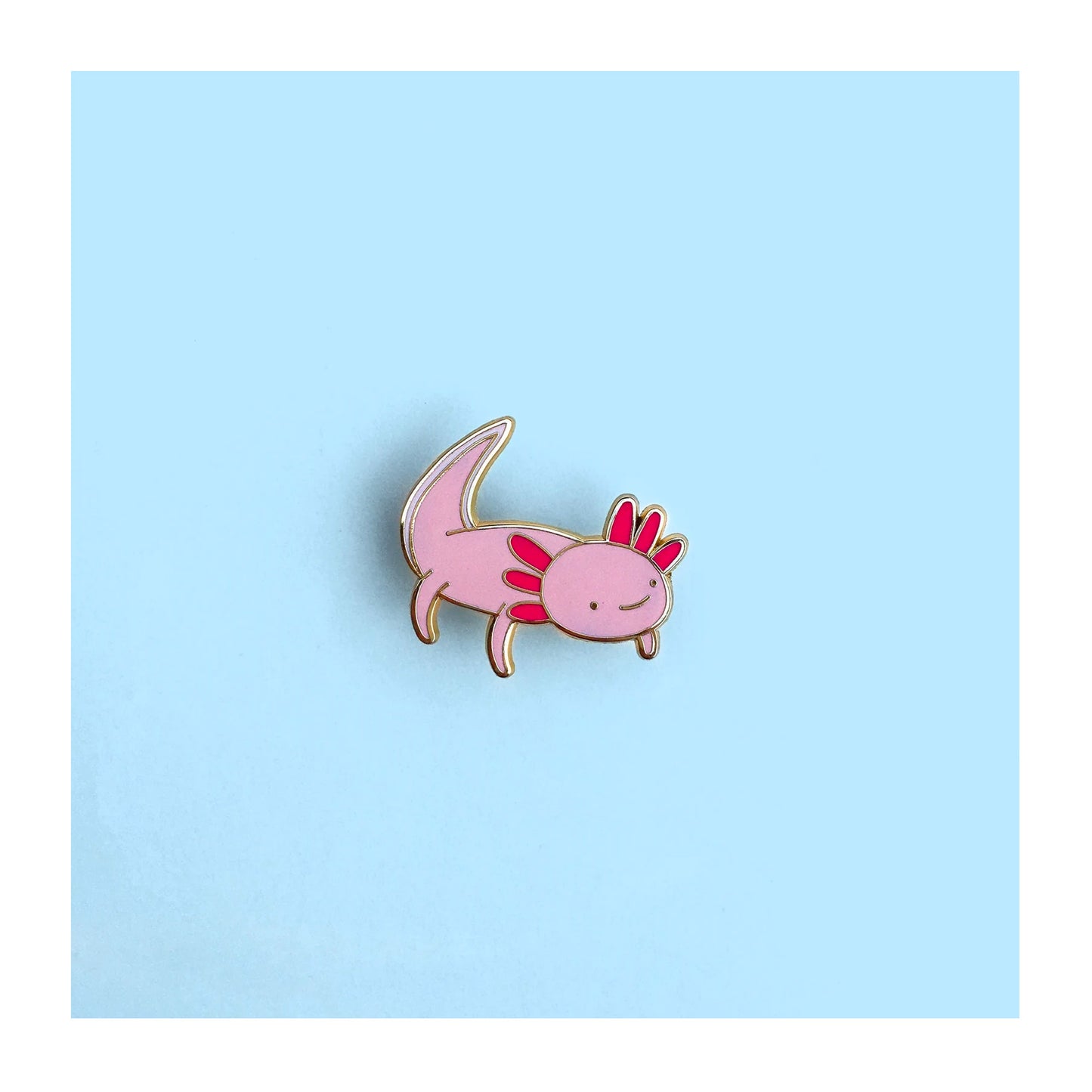 Axolotl Enamel Pin