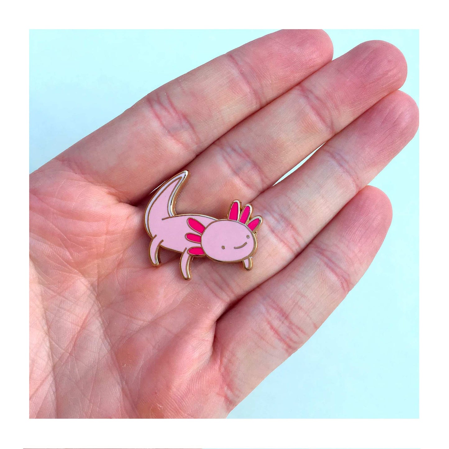 Axolotl Enamel Pin