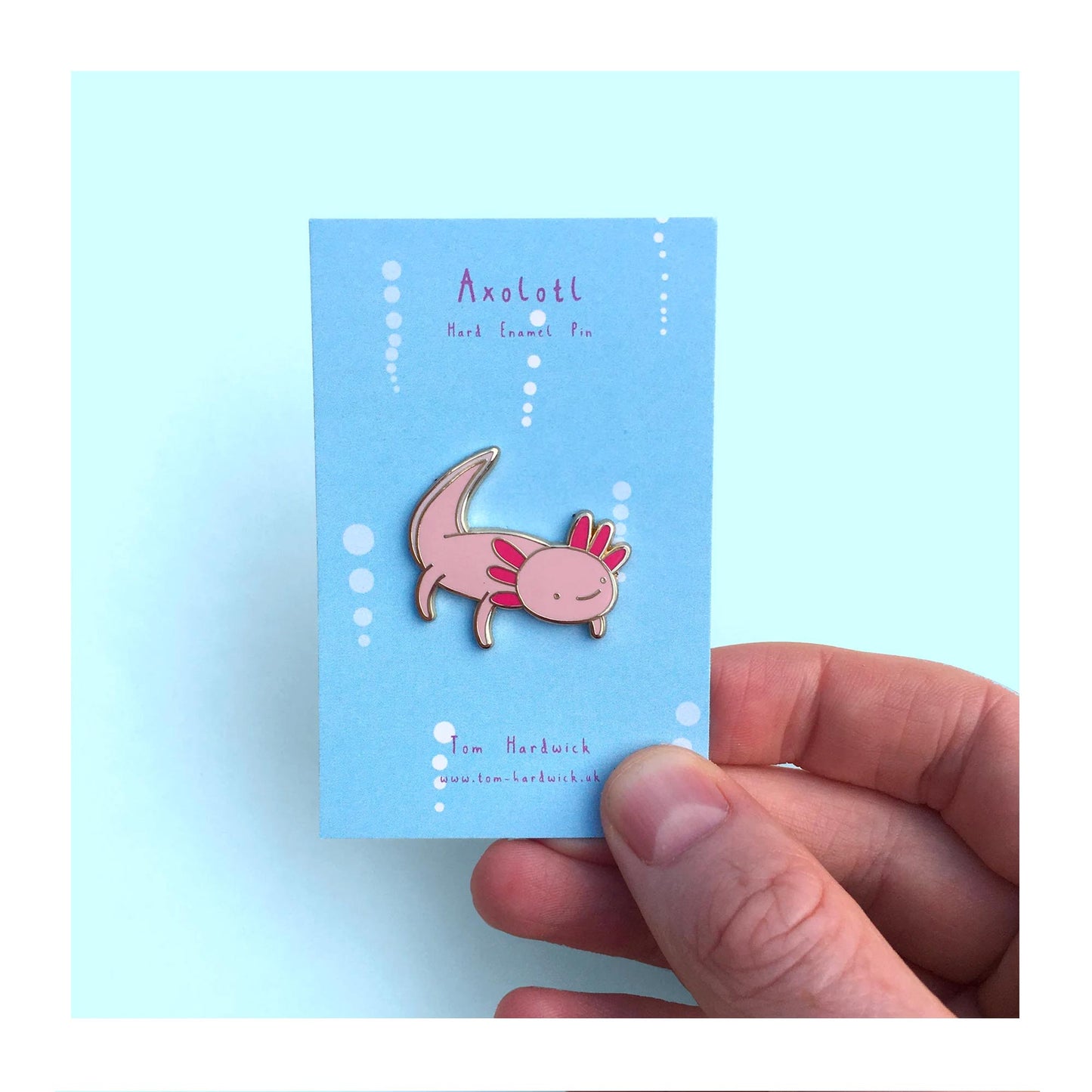 Axolotl Enamel Pin