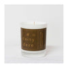 A soy wax candle by Hattie Maud