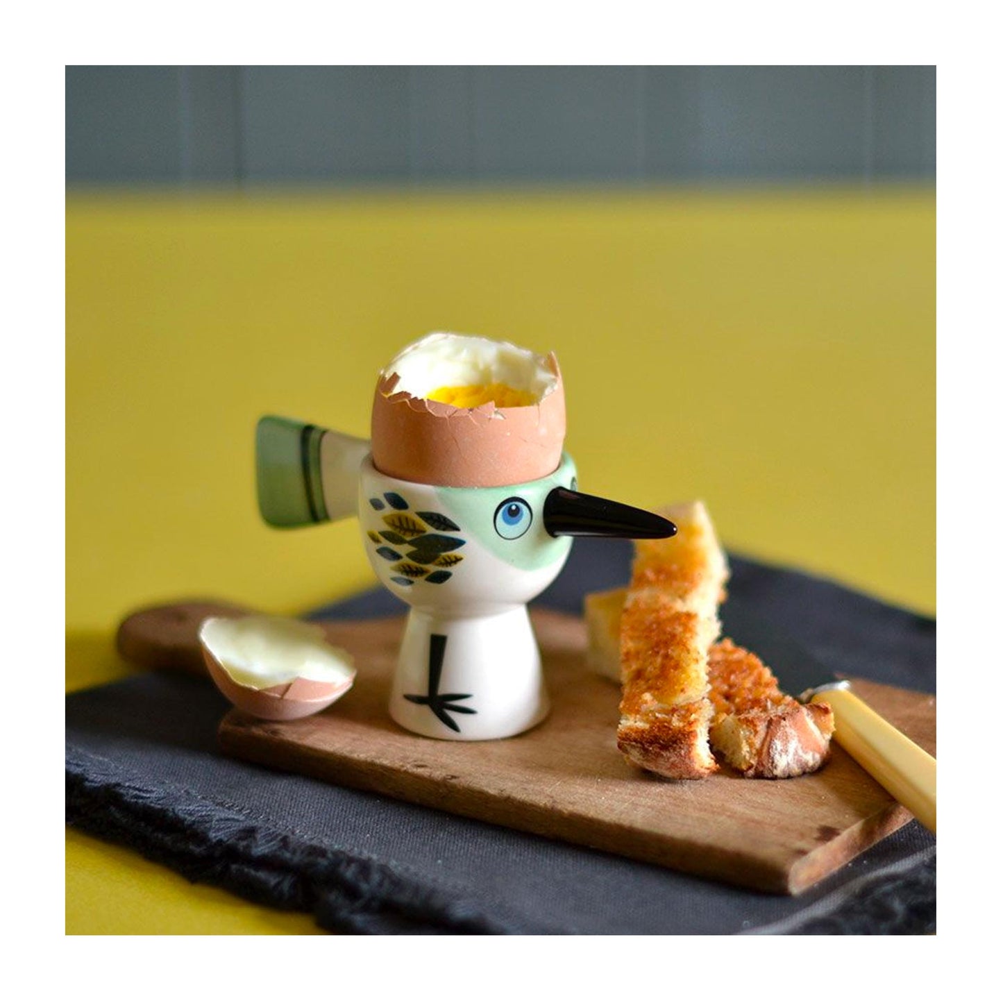 Green Bird Egg Cup