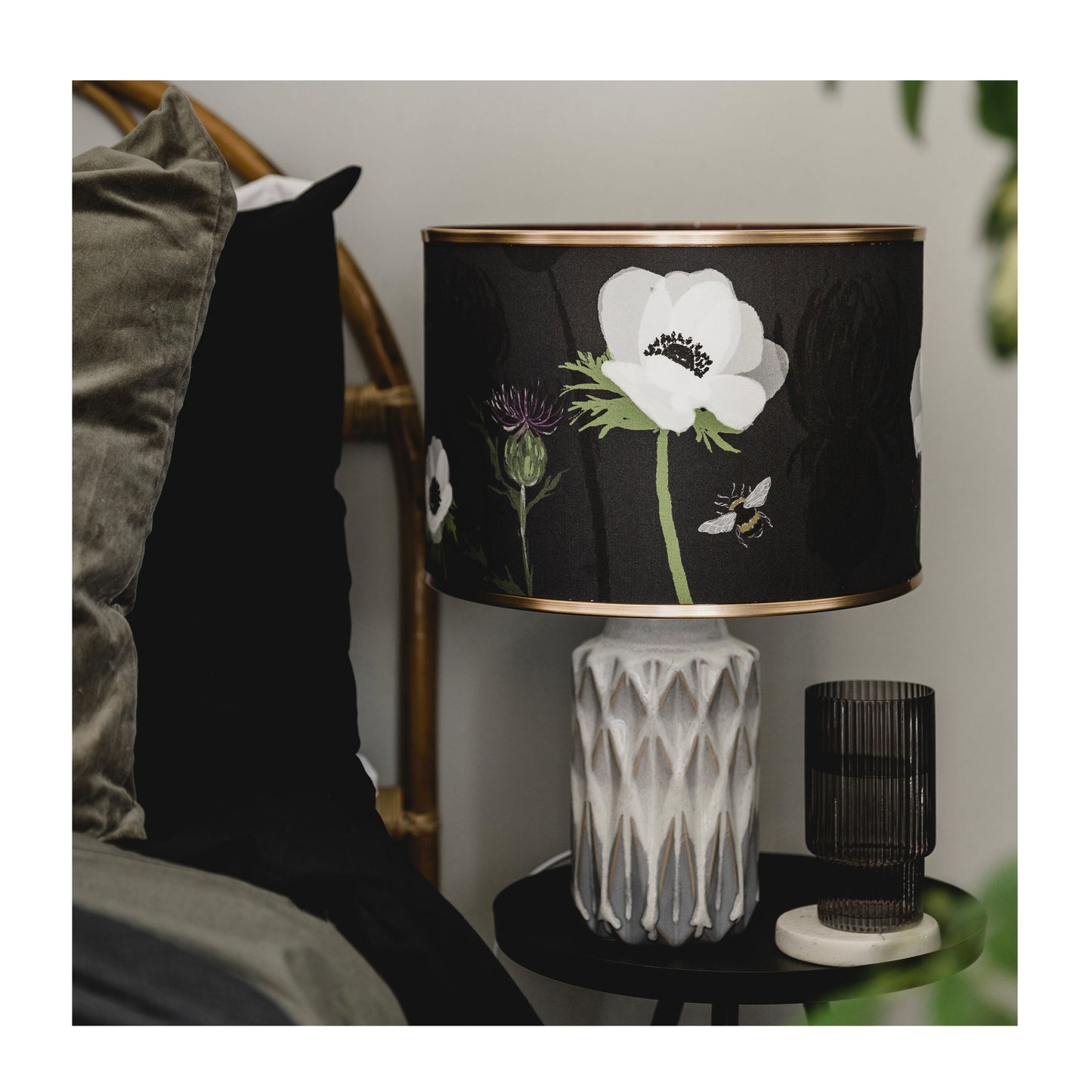 A Scottish Thistle Lampshade from Harbour Lane Studio.