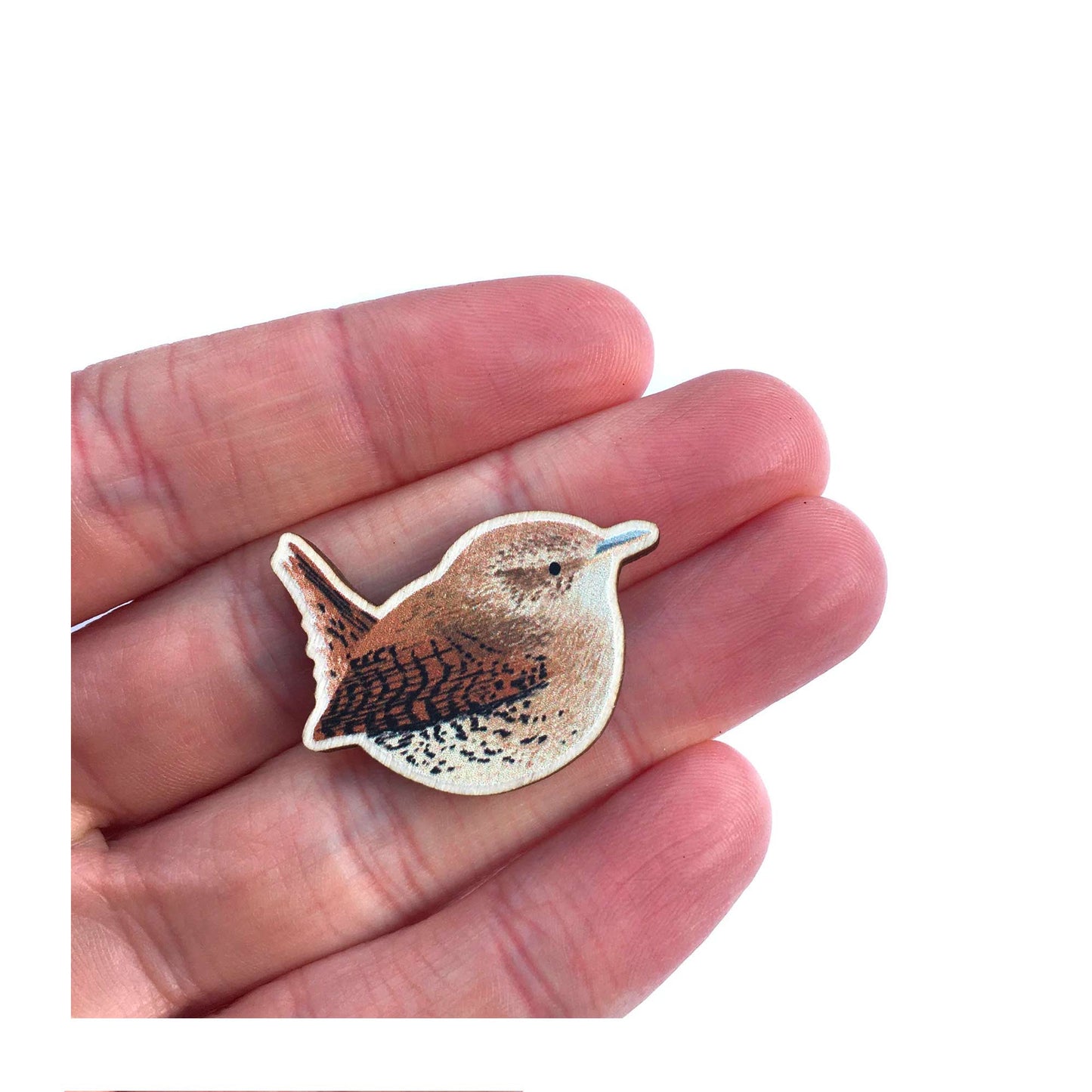 Wren Wooden Pin