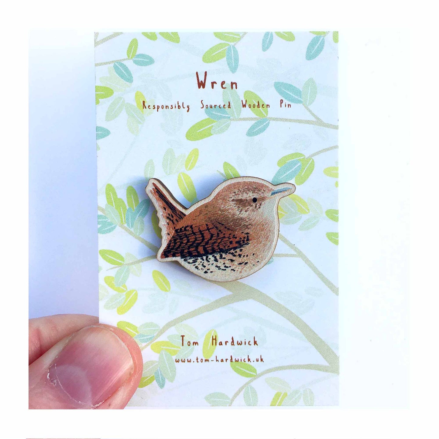 Wren Wooden Pin