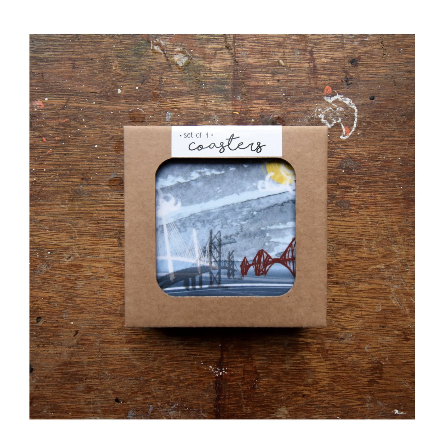 A 3 Bridges Coasters from Harbour Lane Studio.