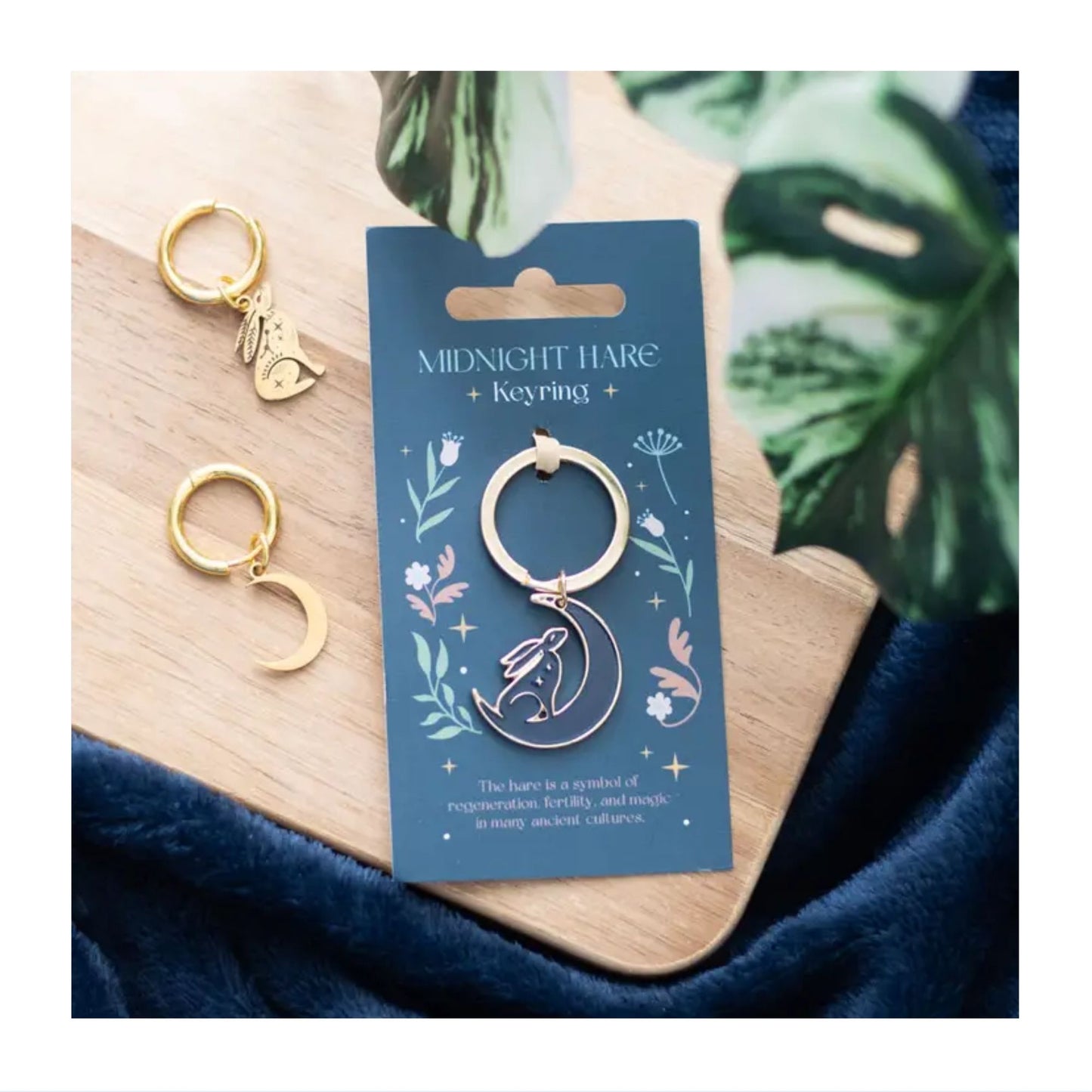 Midnight Hare Keyring