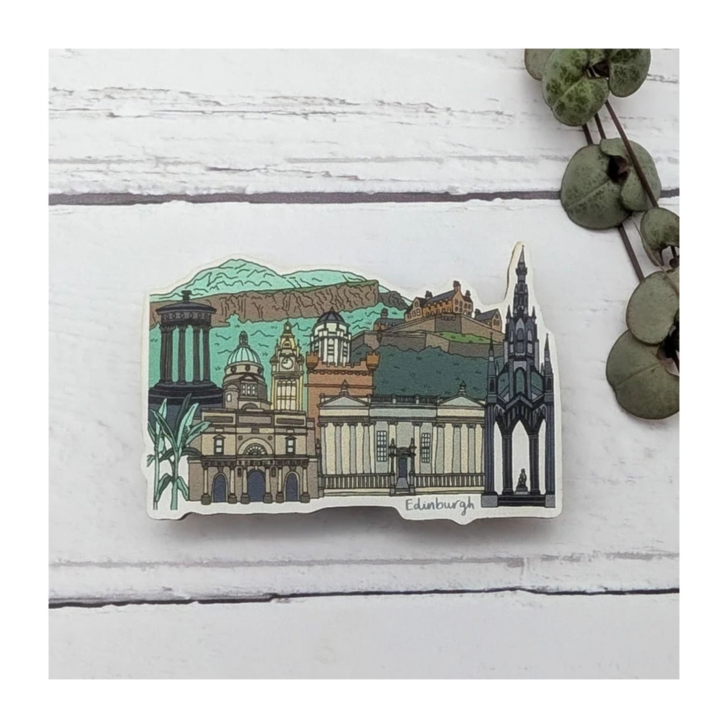 Edinburgh Landmarks Fridge Magnet