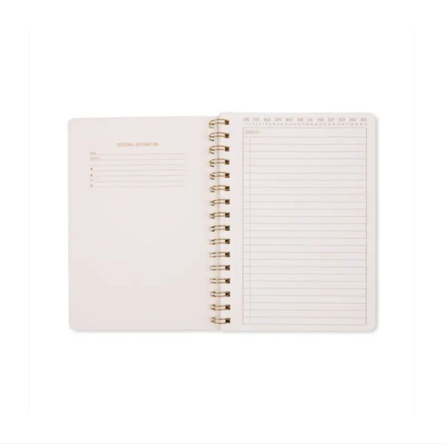 Green Lattice A5 Wire Notebook