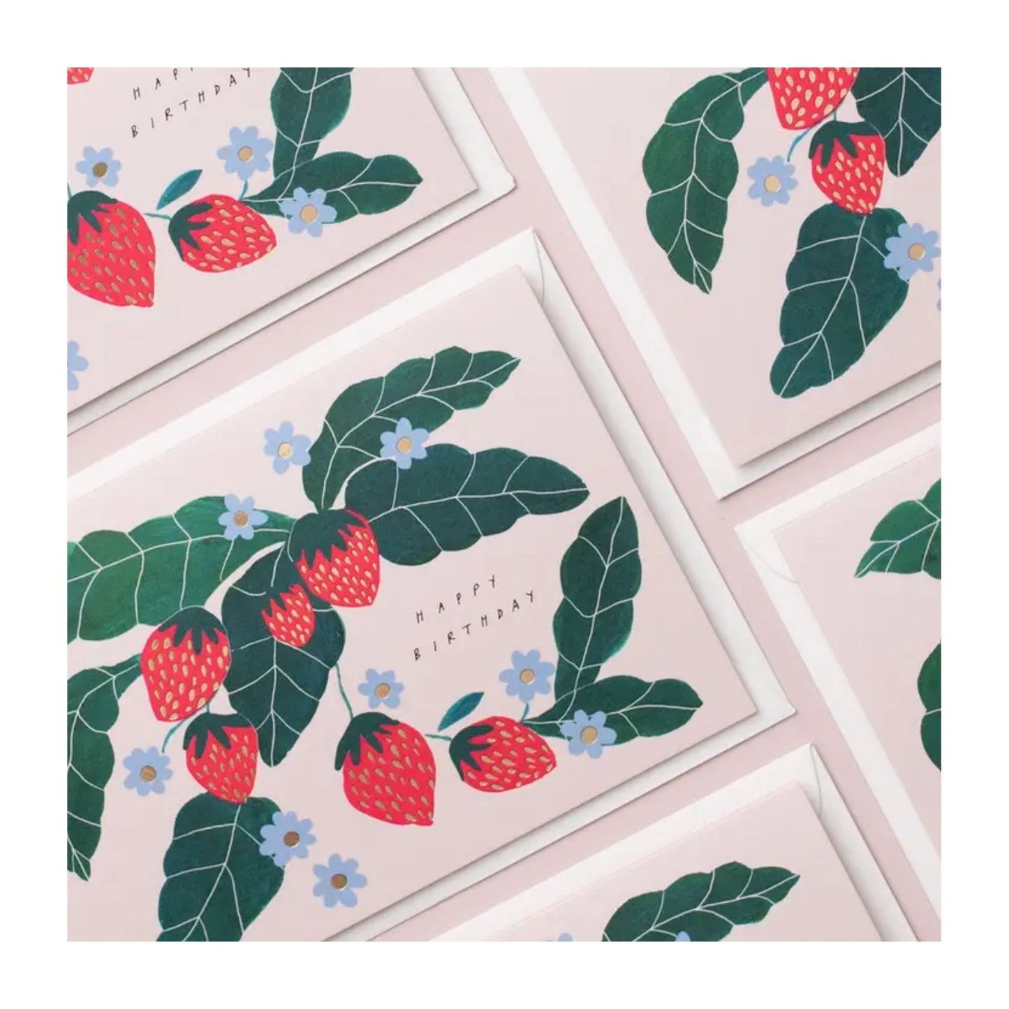 Happy Birthday Strawberry Card