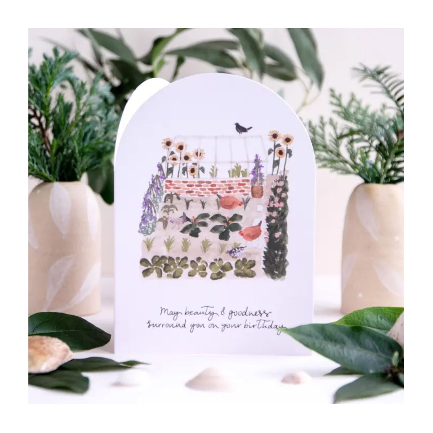 Beauty and Goodness Birthday Card