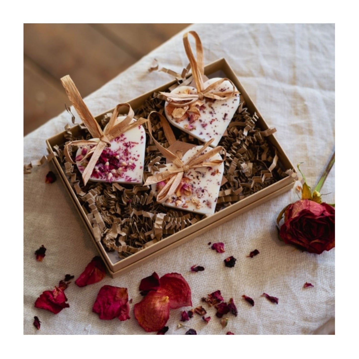 Rose and Lemon Heart Decoration