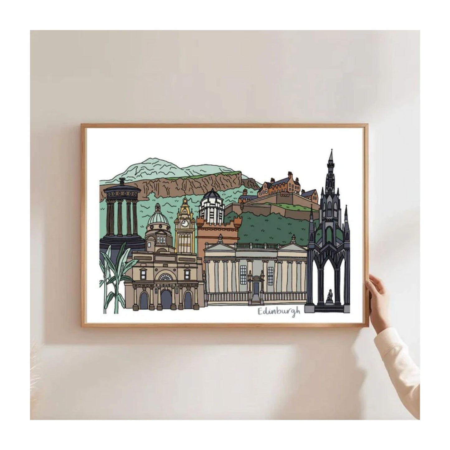 Edinburgh Landmarks Print