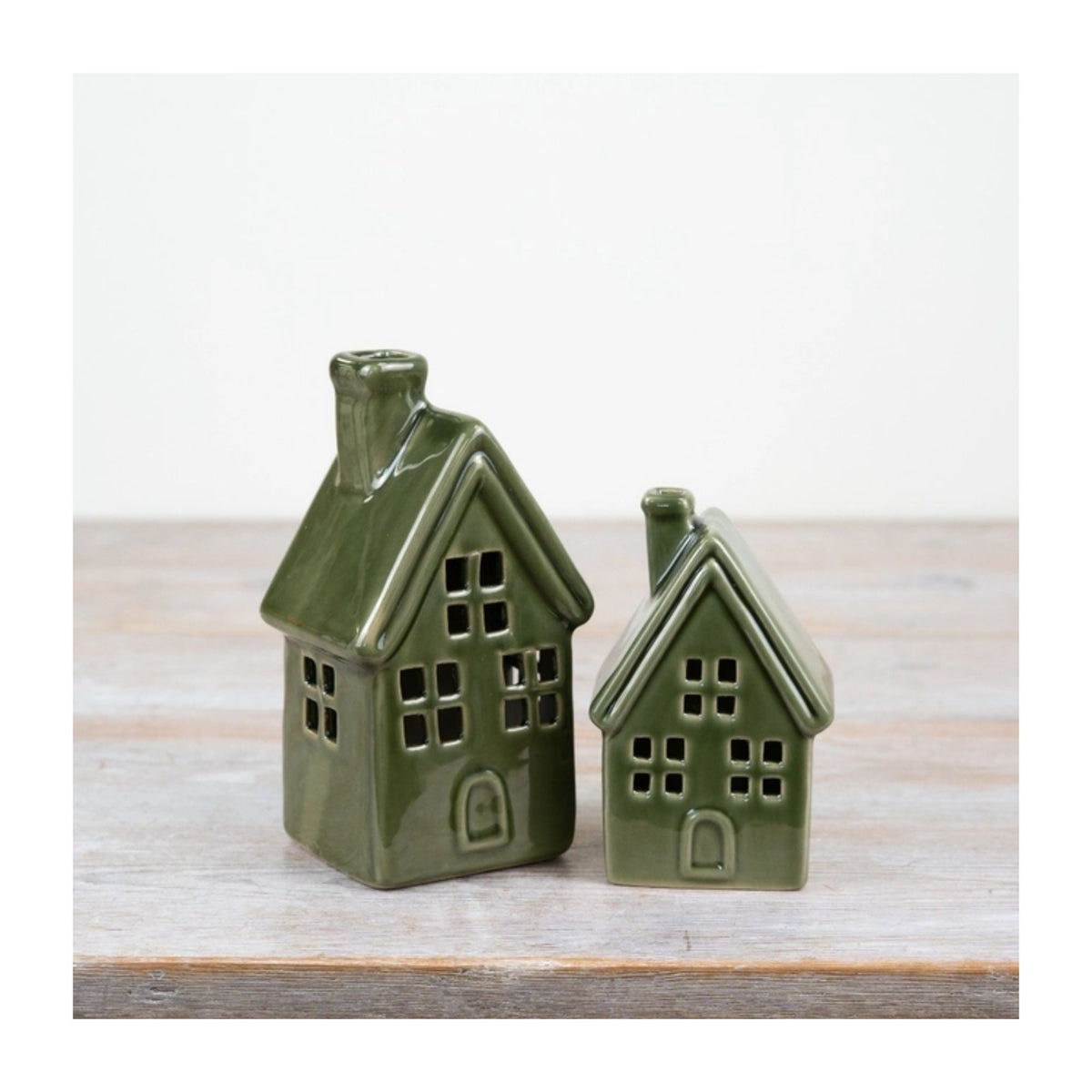 Green Ceramic LED House