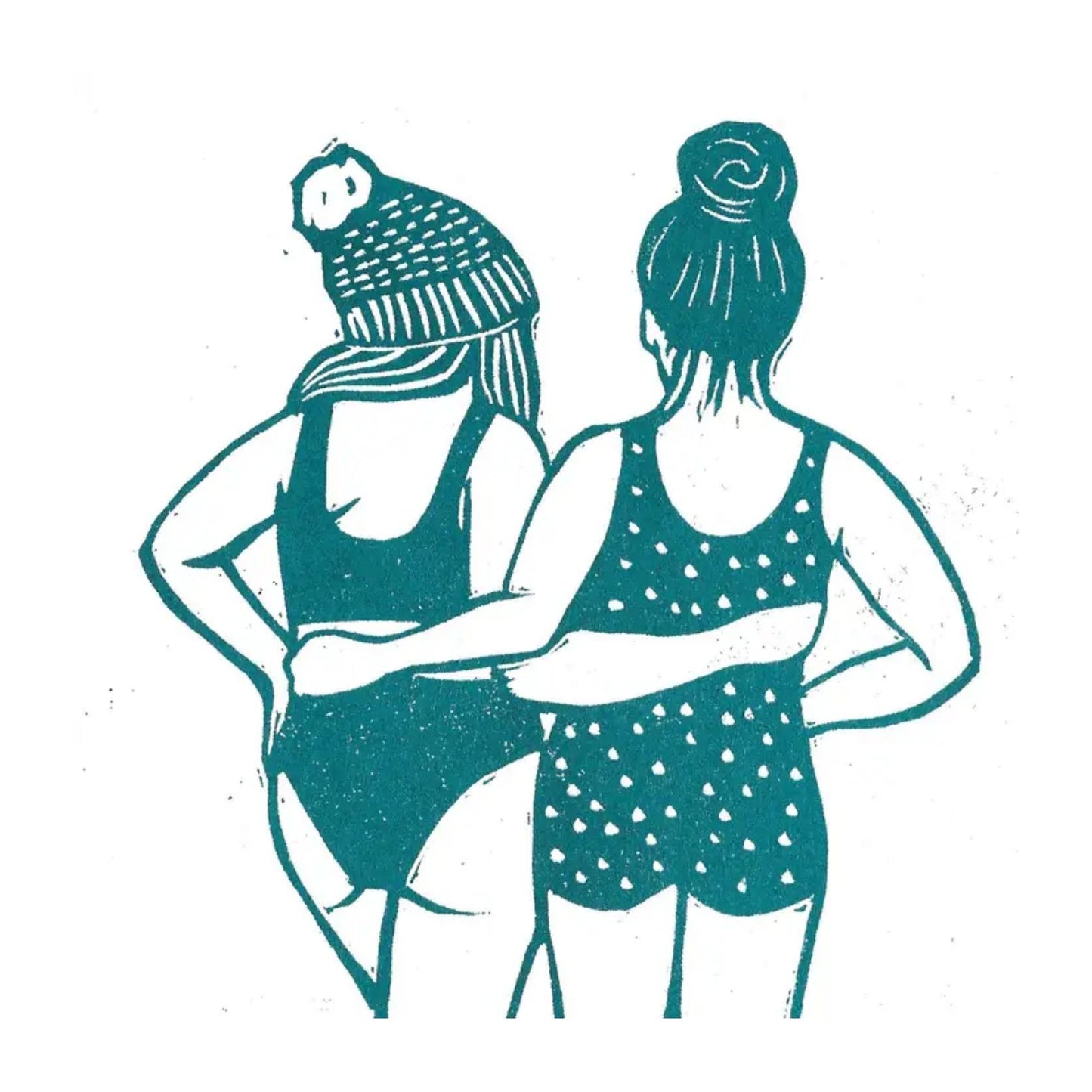 Swim Friends Risograph Print