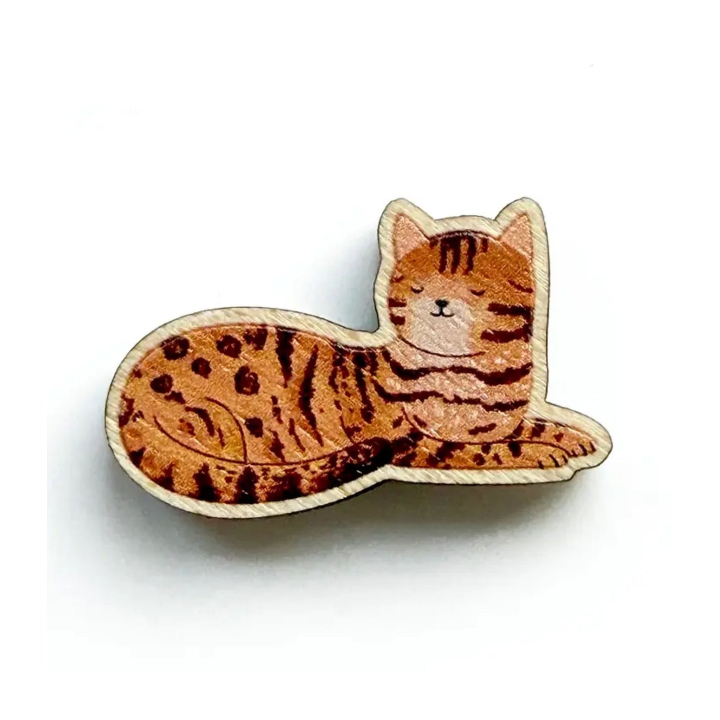 Bengal Cat Wooden Pin