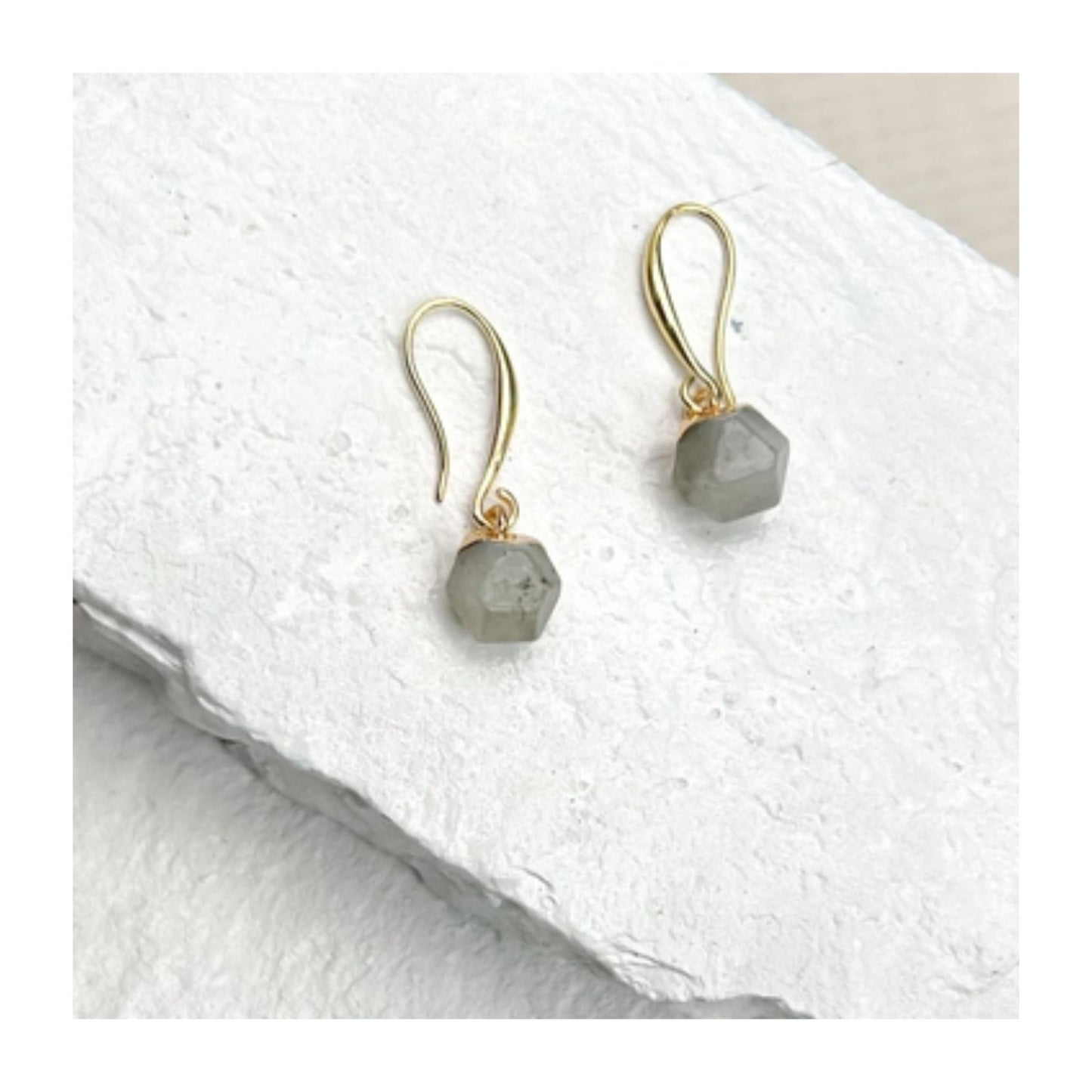 Labradorite Nugget Earrings