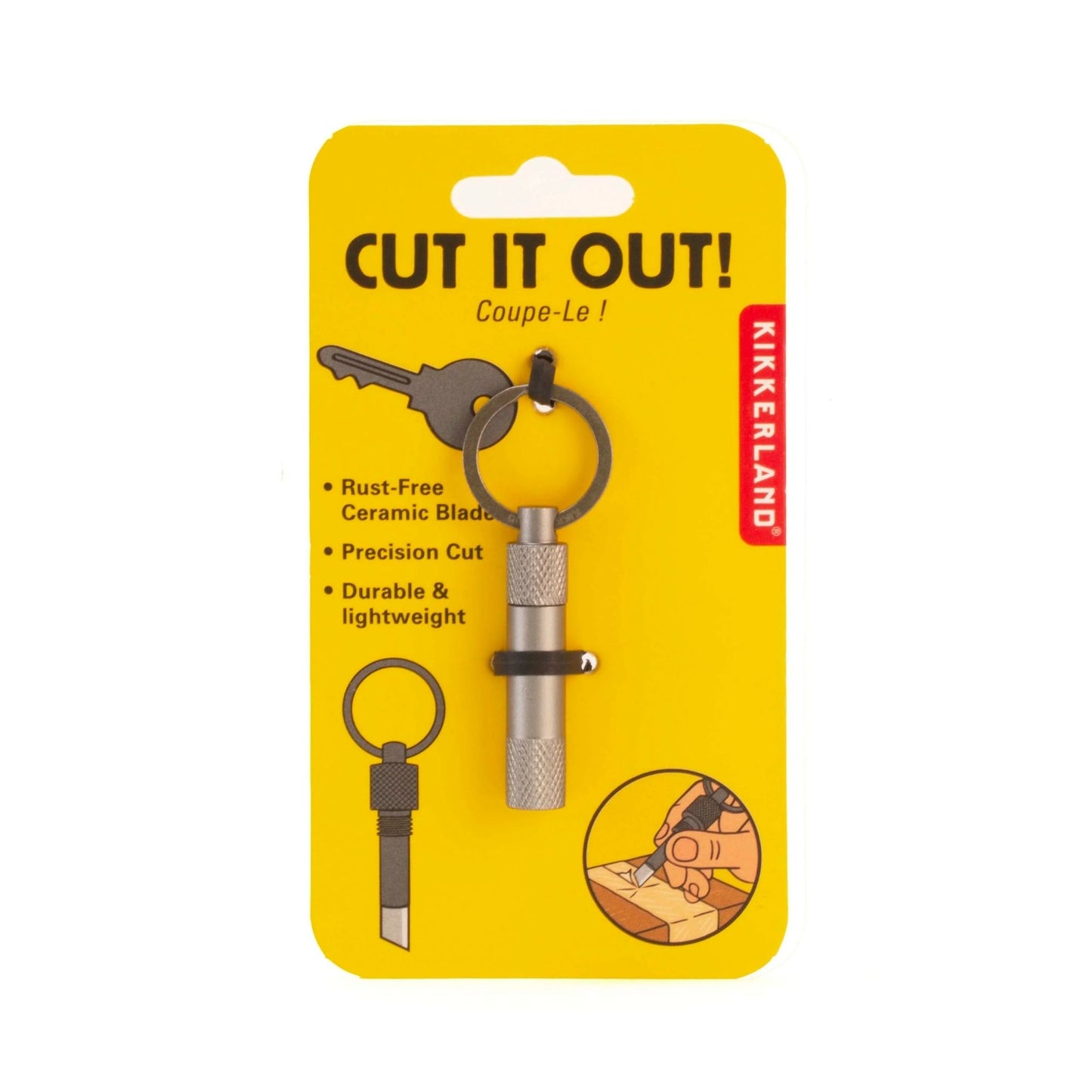 Cut It Out Keyring