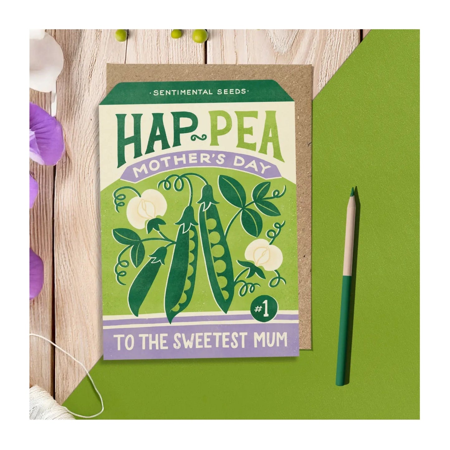 Sweetpea Mother's Day Card