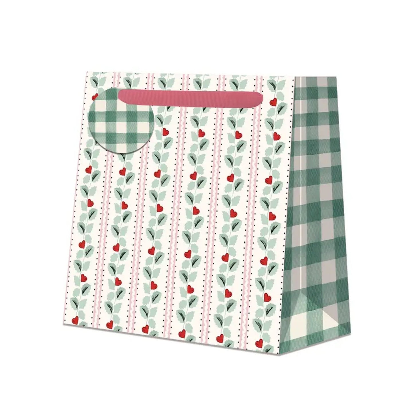 Cath Kidston Stripe Hearts Medium Gift Bag