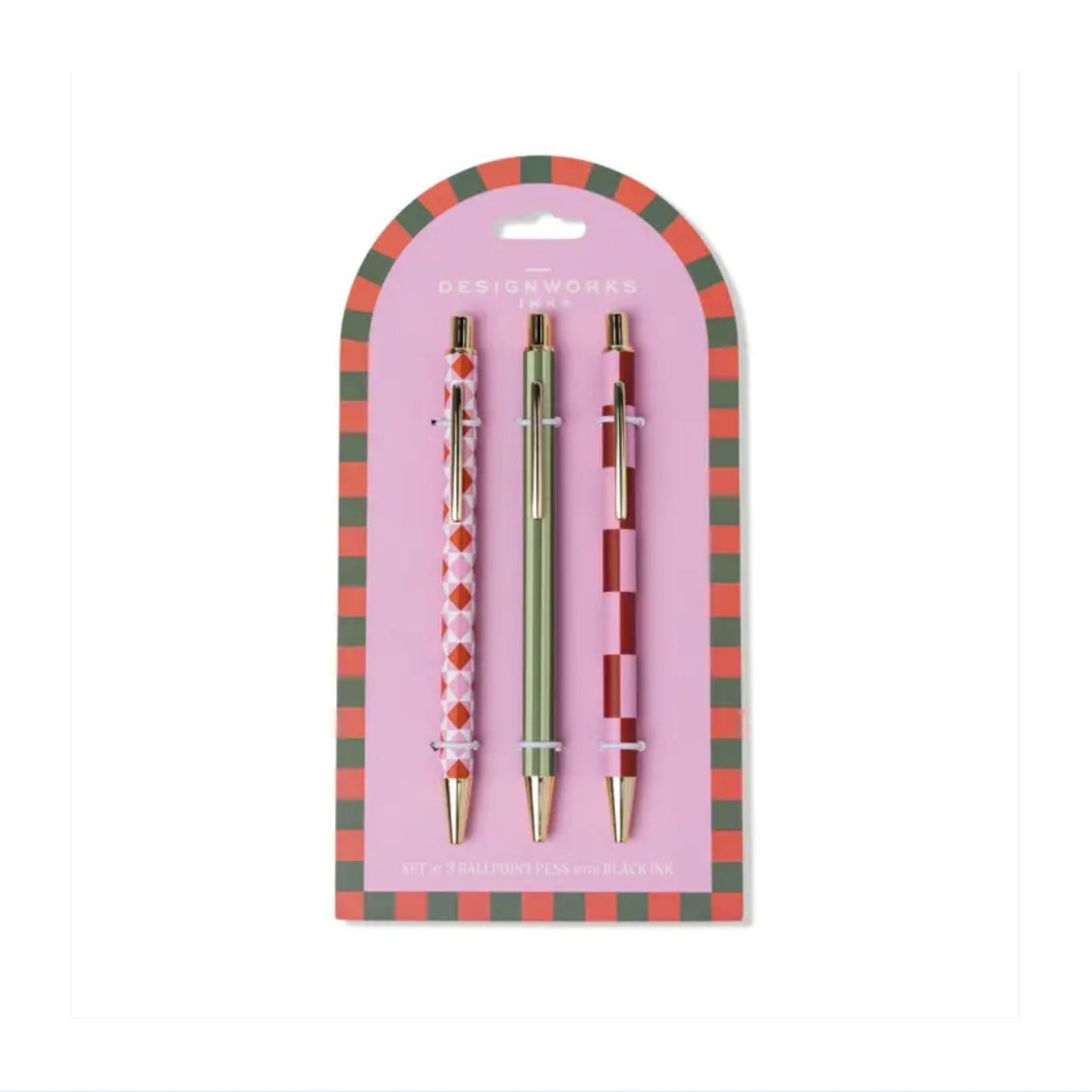 Patterned Pen Trio Set