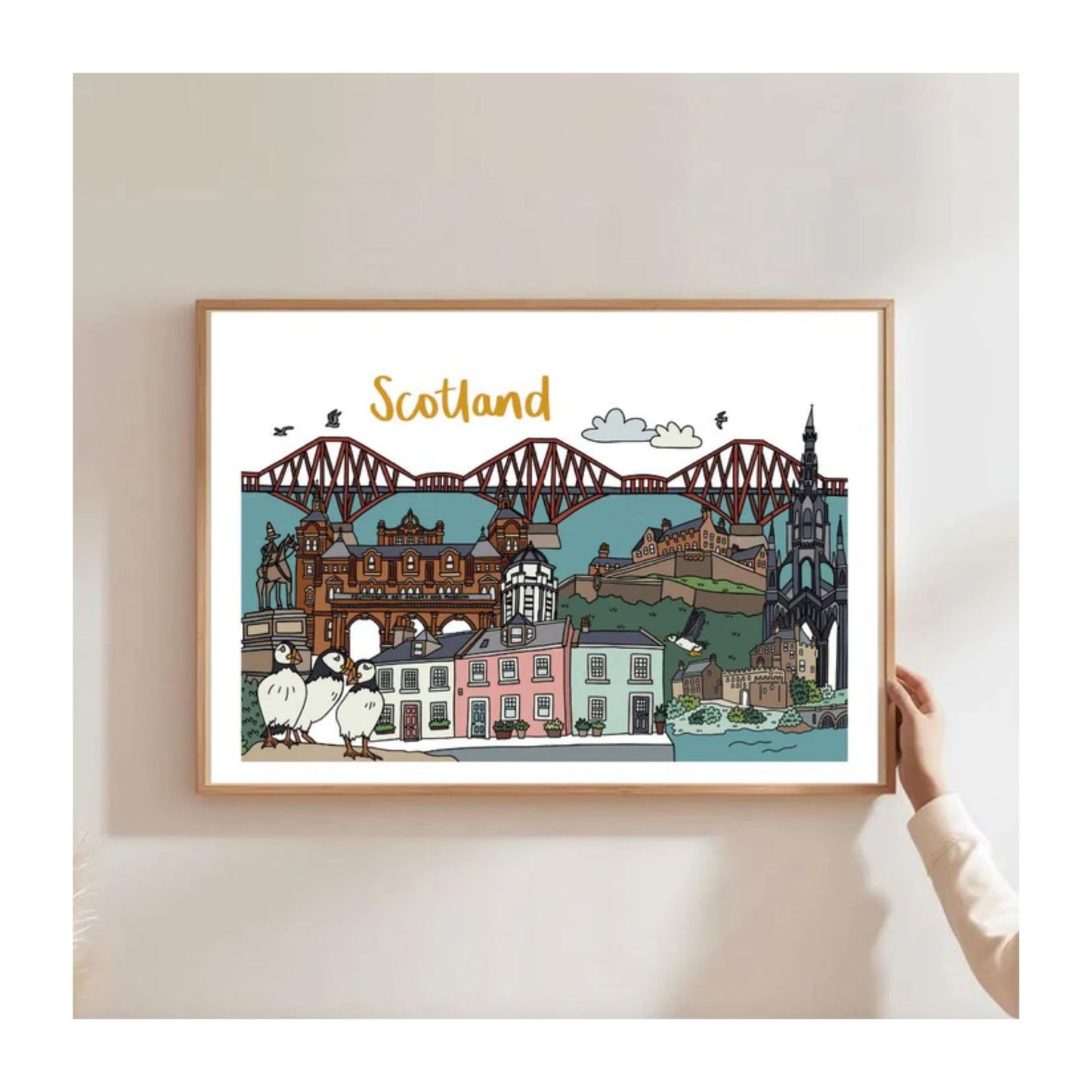 Scotland Landmarks Print