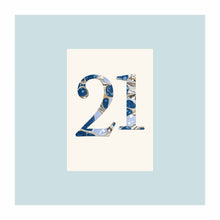  A 21st Birthday card from Meraki. Featuring gold foil marble.