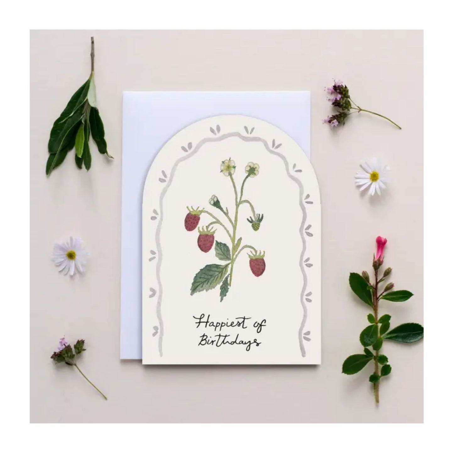 Happiest of Birthdays Strawberry Card