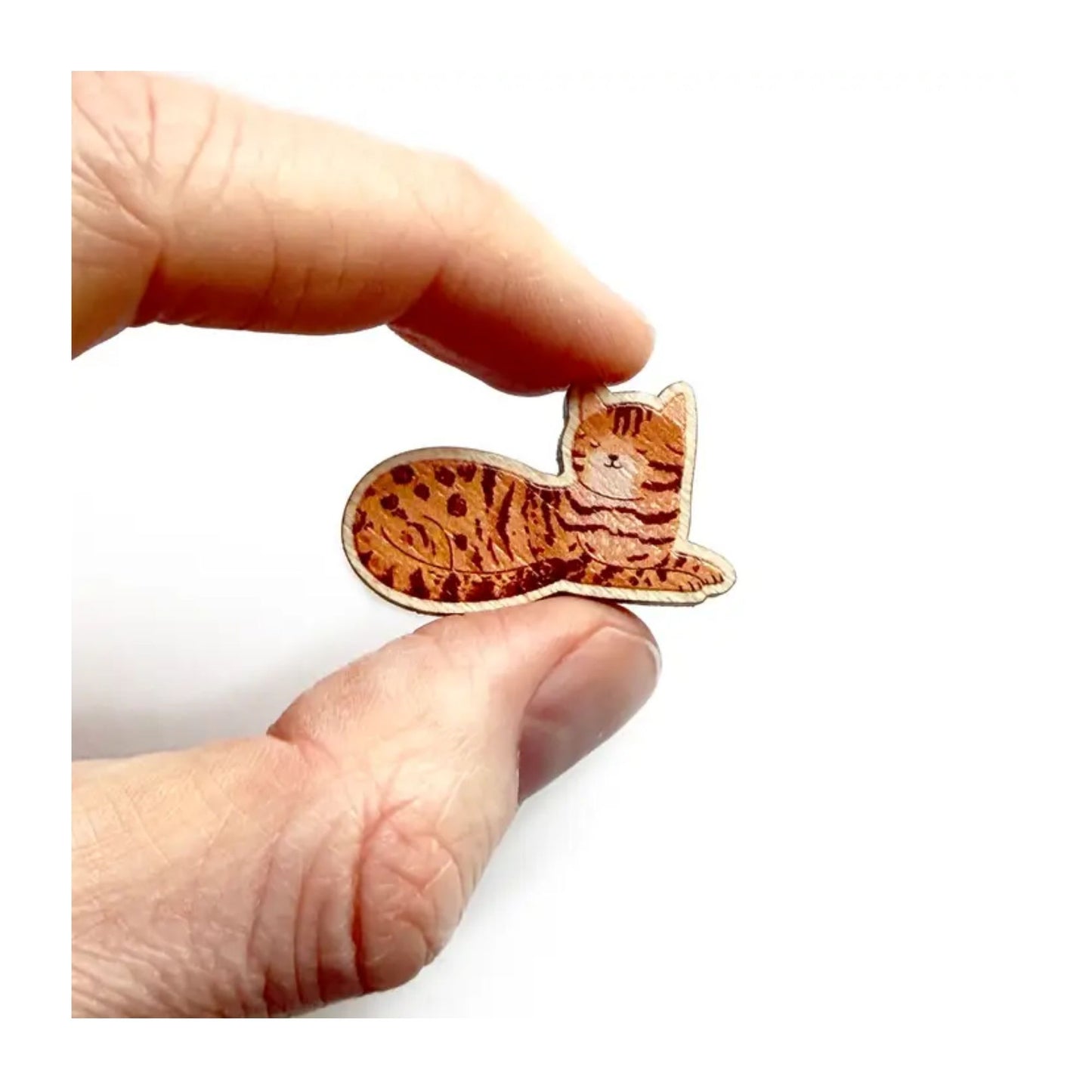 Bengal Cat Wooden Pin