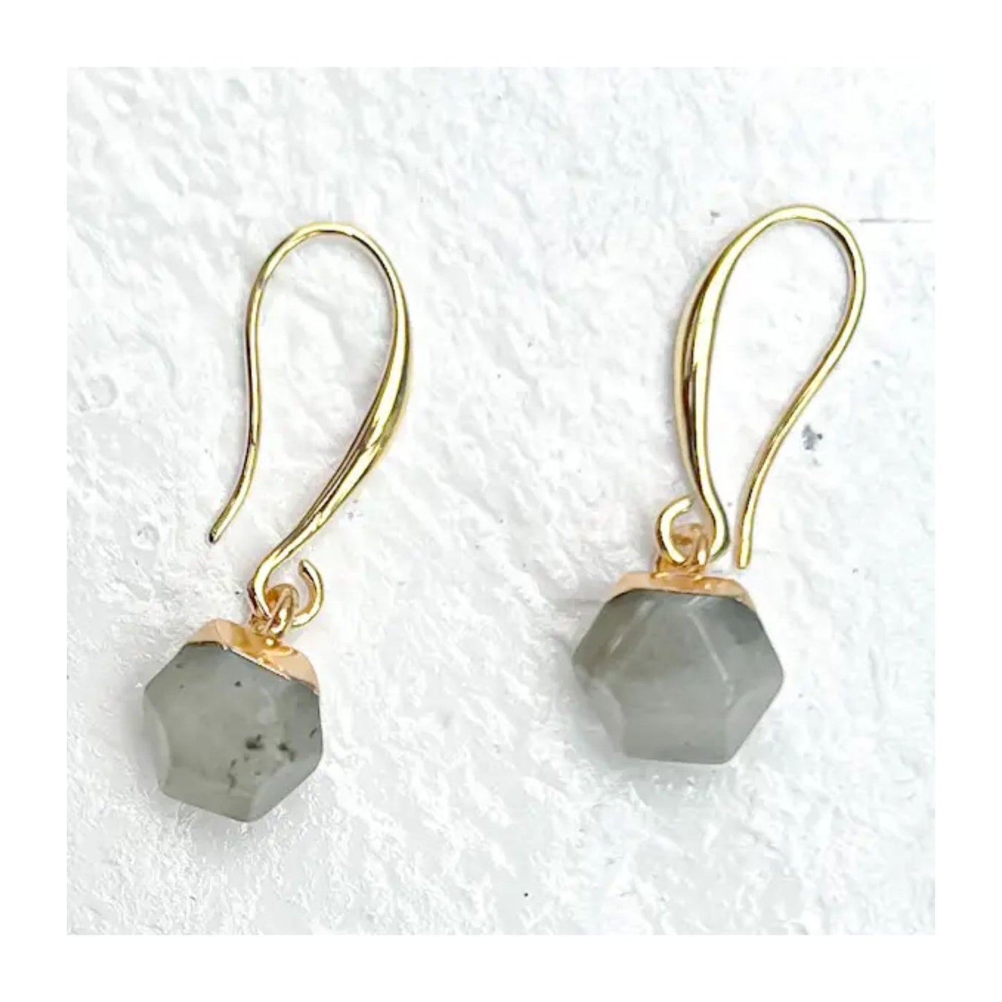 Labradorite Nugget Earrings
