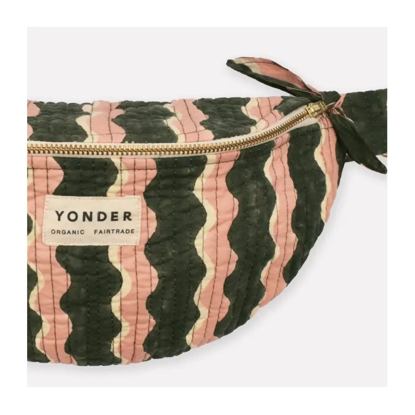 Whirly Fern Cotton Quilted Bumbag