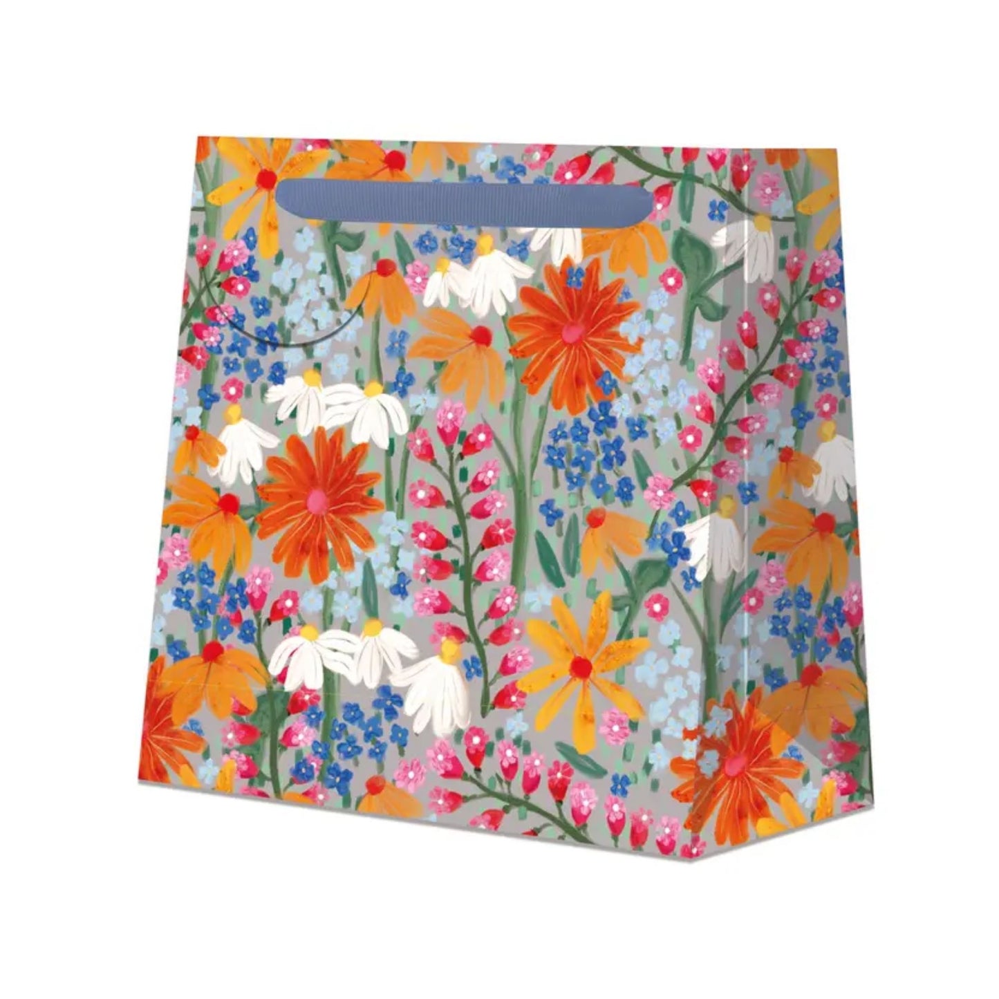 Vibrant Flowers Large Gift Bag