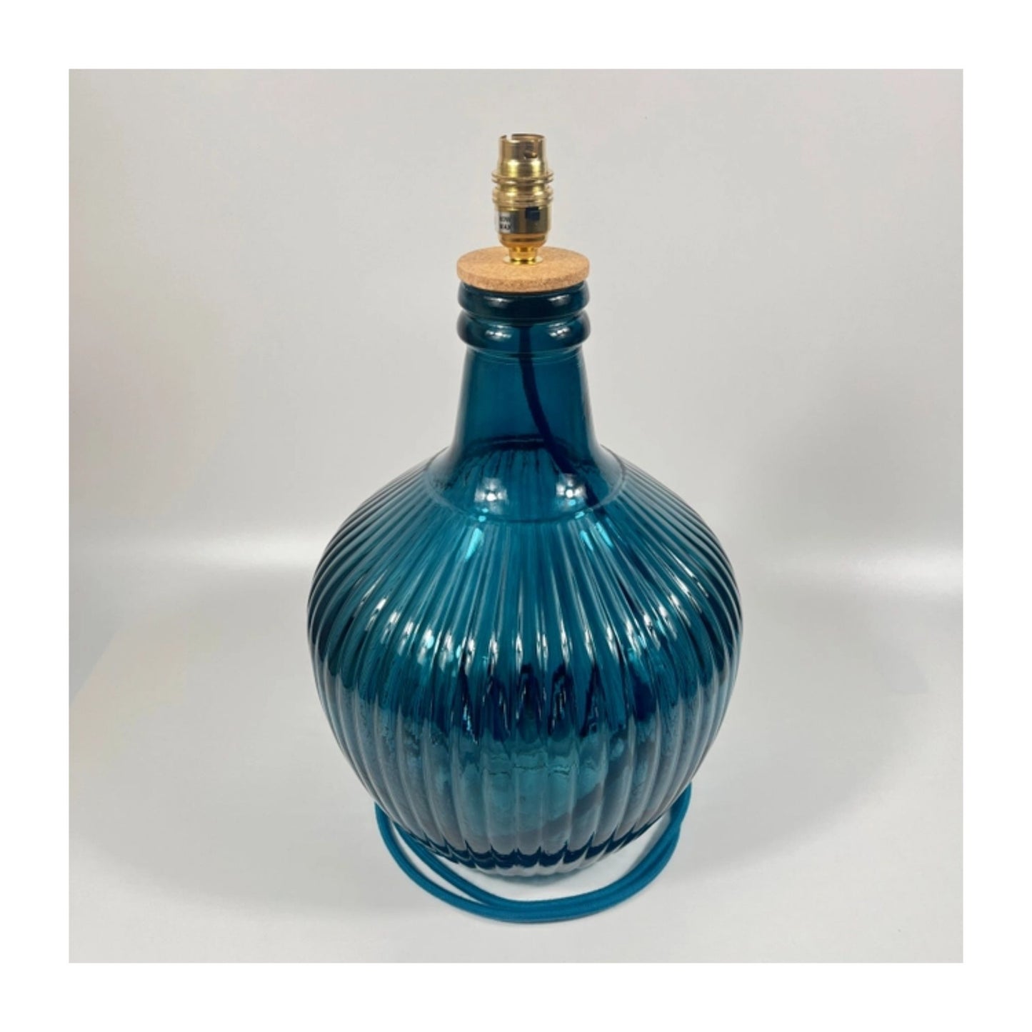Marine Blue Medium Aria Glass Lamp