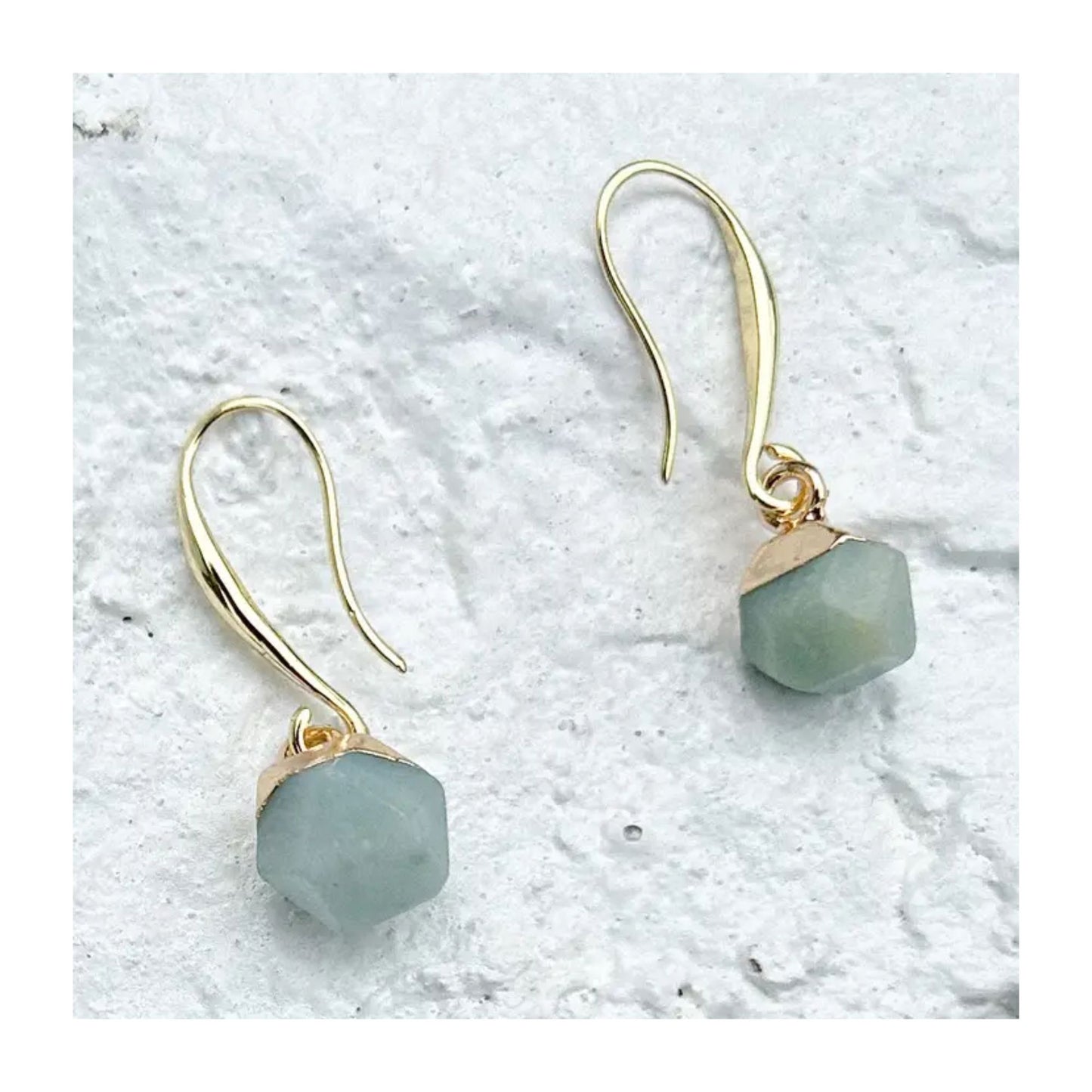 Amazonite Nugget Earrings