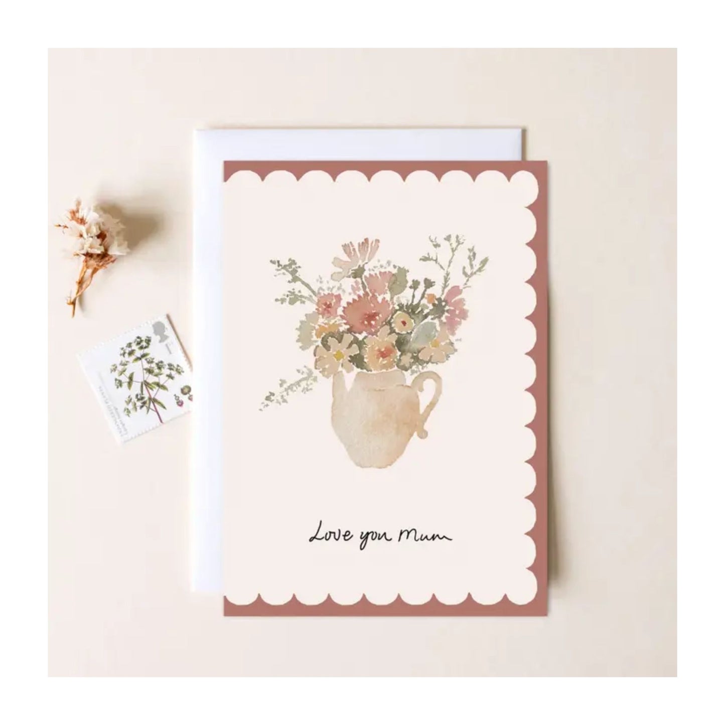 Love You Mum Bouquet Card