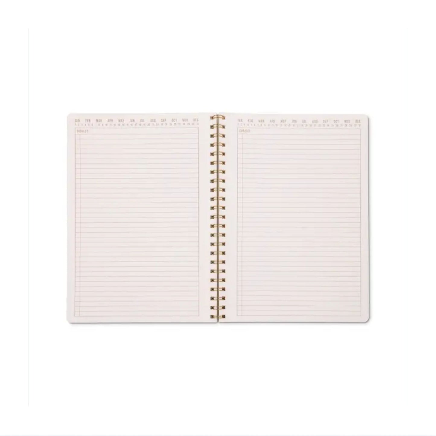 Wavy Blue A4 Wire Notebook