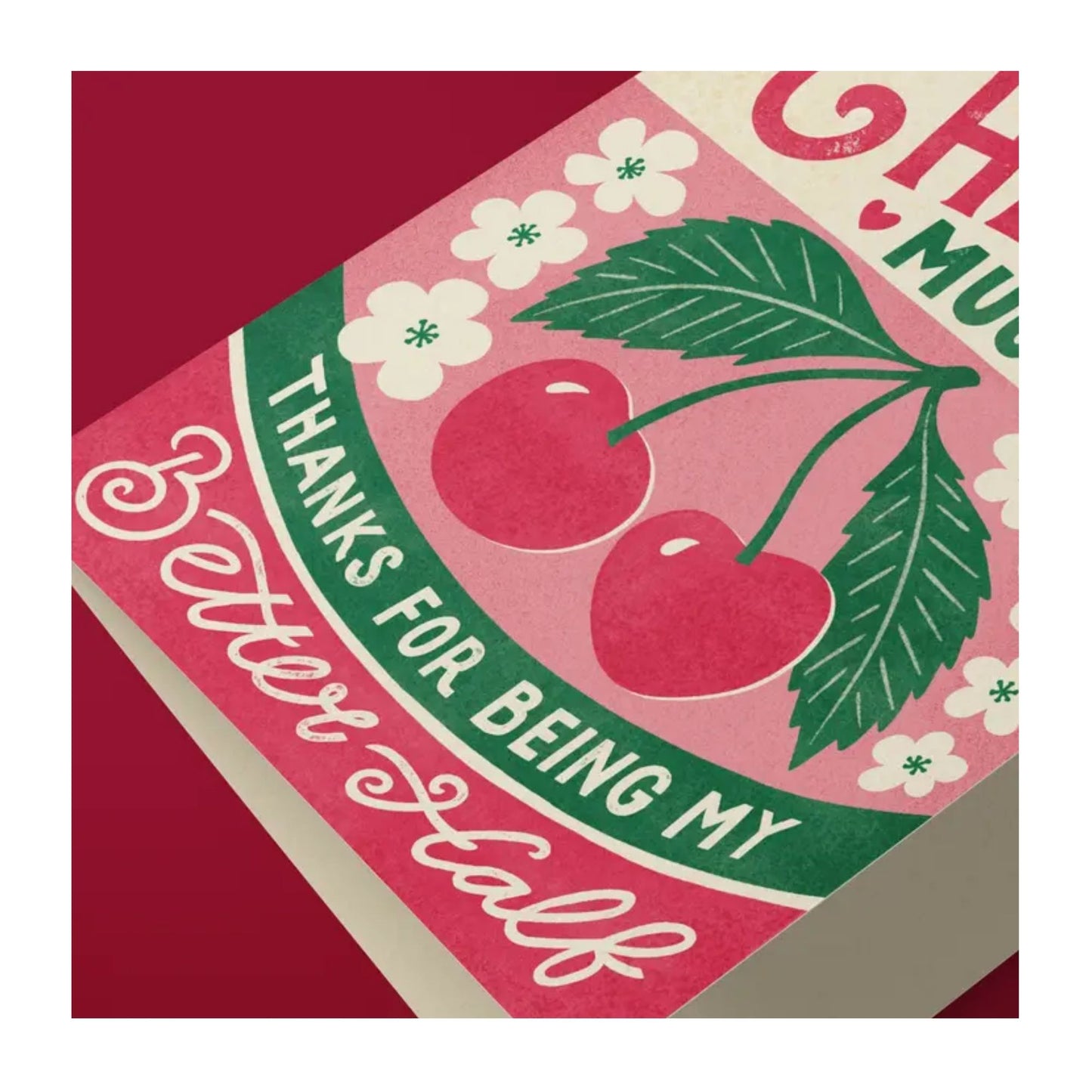 Cherry Vintage Seed Packet Card