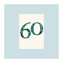  60th Birthday Marbled Card
