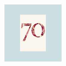  70th Birthday Marble Card